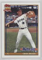 Craig Biggio (A* Before Copyright; Barely Visible 40th Anniversary Logo)