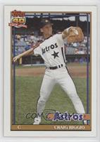 Craig Biggio (A* Before Copyright; Barely Visible 40th Anniversary Logo)