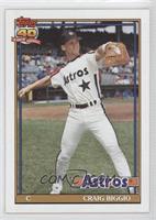 Craig Biggio (A* Before Copyright; Barely Visible 40th Anniversary Logo)