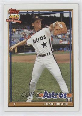 1991 Topps - [Base] #565.2 - Craig Biggio (A* Before Copyright; Bold 40th Anniversary Logo)