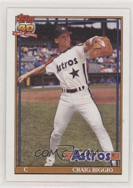 1991 Topps - [Base] #565.2 - Craig Biggio (A* Before Copyright; Bold 40th Anniversary Logo)