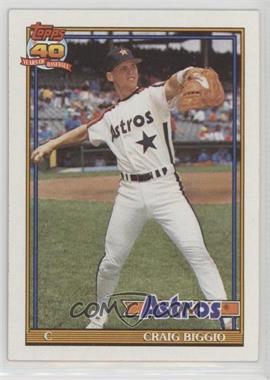 1991 Topps - [Base] #565.2 - Craig Biggio (A* Before Copyright; Bold 40th Anniversary Logo)