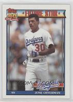 Future Star - Jose Offerman (B* Before Copyright; Barely Visible Topps 40th Ann…