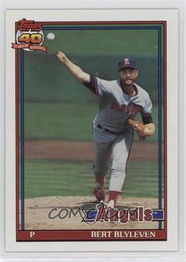 1991 Topps - [Base] #615.1 - Bert Blyleven (Maj. League Totals Normal Print)