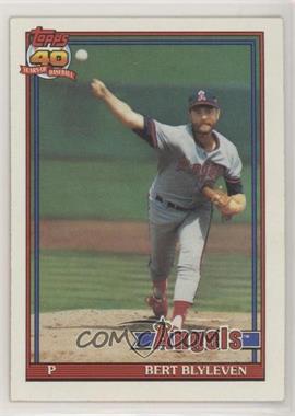 1991 Topps - [Base] #615.1 - Bert Blyleven (Maj. League Totals Normal Print)