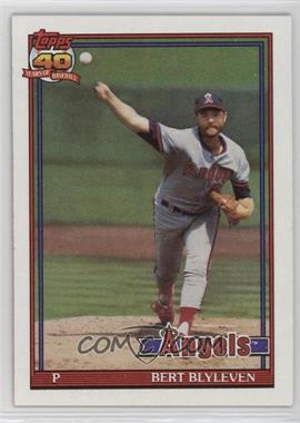 1991 Topps - [Base] #615.1 - Bert Blyleven (Maj. League Totals Normal Print)