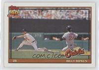 Billy Ripken (A* Before Copyright; Barely Visible 40th Anniversary Logo) [EX&nb…