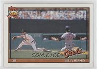 Billy Ripken (A* Before Copyright; Barely Visible 40th Anniversary Logo)