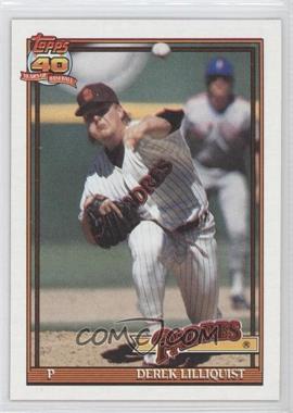 1991 Topps - [Base] #683.3 - Derek Lilliquist (Registration Symbol Next to Padres on Bottom of Box; Barely Visible 40th Anniversary Logo)