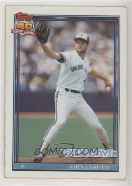 1991 Topps - [Base] #687.2 - John Cerutti (1990 ERA listed as 4.46) [Good to VG‑EX]