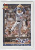 Fernando Valenzuela (Diamond after 104 in 90; Barely Visible 40th Anniversary L…