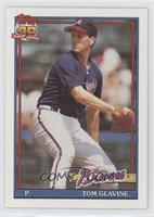 Tom Glavine (B* Before Copyright; Barely Visible Topps 40th Anniversary Logo;)