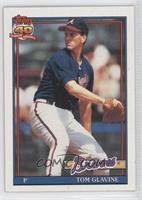 Tom Glavine (B* Before Copyright; Barely Visible Topps 40th Anniversary Logo;)