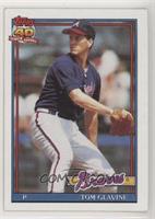 Tom Glavine (B* Before Copryright; Bold 40th Anniversary Logo on Back) [EX …