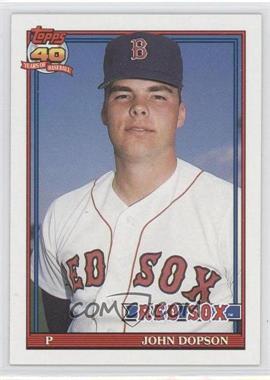 1991 Topps - [Base] #94.1 - John Dopson (B* Before Copyright; Barely Visible 40th Anniversary Logo on Back)