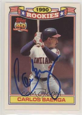 1991 Topps - Jumbo Pack Glossy Rookies #4 - Carlos Baerga [SGC Authentic COA Sticker]