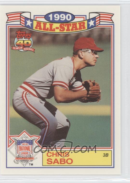 1991 Topps - Rack Pack Glossy All-Stars #15 - Chris Sabo