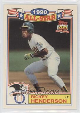 1991 Topps - Rack Pack Glossy All-Stars #6 - Rickey Henderson