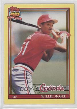 1991 Topps - Wax Box Bottoms #I - Willie McGee