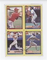 Willie McGee, Eddie Murray, Dale Murphy, Dave Parker [Poor to Fair]