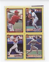 Willie McGee, Eddie Murray, Dale Murphy, Dave Parker [Poor to Fair]