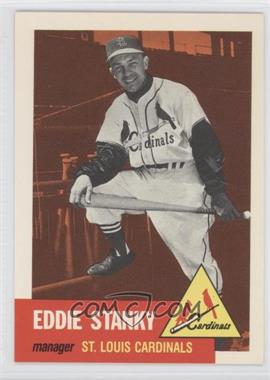 1991 Topps Archives The Ultimate 1953 Set - [Base] #300 - Eddie Stanky