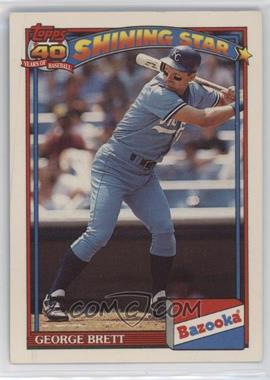 1991 Topps Bazooka Shining Stars - [Base] #10 - George Brett [EX to NM]