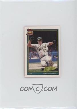 1991 Topps Cracker Jack Series 1 - Food Issue [Base] #27 - Mark McGwire