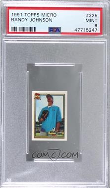 1991 Topps Micro - [Base] #225 - Randy Johnson [PSA 9 MINT]