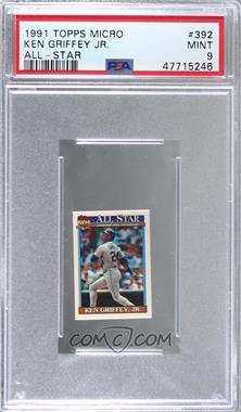 1991 Topps Micro - [Base] #392 - Ken Griffey Jr. [PSA 9 MINT]