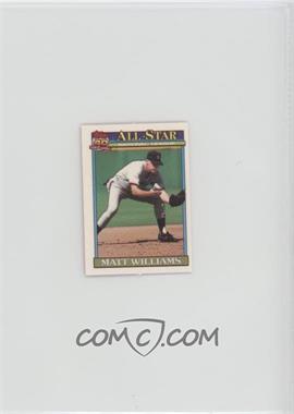 1991 Topps Micro - [Base] #399 - Matt Williams