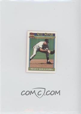 1991 Topps Micro - [Base] #399 - Matt Williams