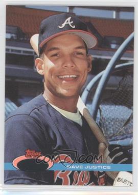 1991 Topps Stadium Club - [Base] - Missing Foil #26 - David Justice