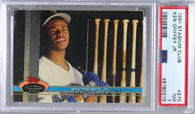 1991 Topps Stadium Club - [Base] #270 - Ken Griffey Jr. [PSA 7 NM]