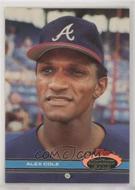 1991 Topps Stadium Club - [Base] #392 - Alex Cole (Otis Nixon Pictured)