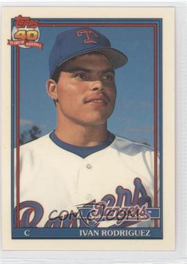 1991 Topps Traded - [Base] - Box Set Collector's Edition (Tiffany) #101T - Ivan Rodriguez