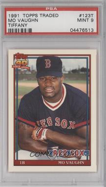 1991 Topps Traded - [Base] - Box Set Collector's Edition (Tiffany) #123T - Mo Vaughn [PSA 9 MINT]