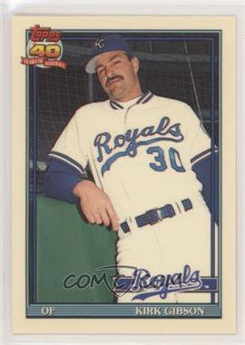 1991 Topps Traded - [Base] - Box Set Collector's Edition (Tiffany) #46T - Kirk Gibson