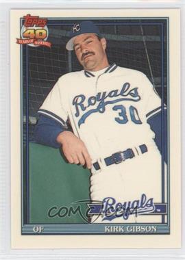 1991 Topps Traded - [Base] - Box Set Collector's Edition (Tiffany) #46T - Kirk Gibson