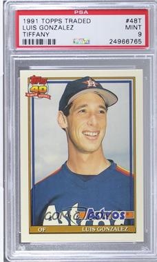1991 Topps Traded - [Base] - Box Set Collector's Edition (Tiffany) #48T - Luis Gonzalez [PSA 9 MINT]