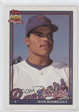 1991 Topps Traded - [Base] - Grey Back #101T - Ivan Rodriguez