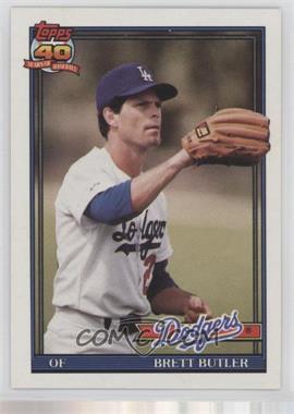 1991 Topps Traded - [Base] - Grey Back #15T - Brett Butler