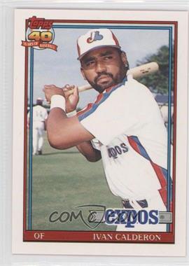 1991 Topps Traded - [Base] #16T - Ivan Calderon