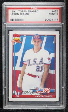 1991 Topps Traded - [Base] #45T - Jason Giambi [PSA 9 MINT]