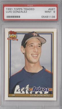 1991 Topps Traded - [Base] #48T - Luis Gonzalez [PSA 9 MINT]