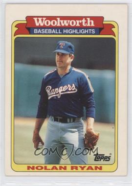 1991 Topps Woolworth Baseball Highlights - Box Set [Base] #19 - Nolan Ryan
