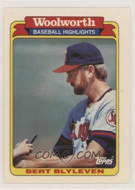 1991 Topps Woolworth Baseball Highlights - Box Set [Base] #7 - Bert Blyleven