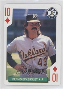 1991 U.S. Playing Cards Major League All-Stars - [Base] - International Playing Card Co. Copyright Back #10D - Dennis Eckersley