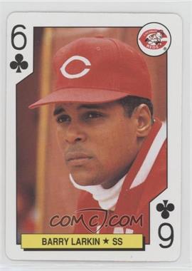 1991 U.S. Playing Cards Major League All-Stars - [Base] - Silver Edge #6C - Barry Larkin