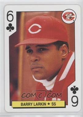 1991 U.S. Playing Cards Major League All-Stars - [Base] - Silver Edge #6C - Barry Larkin